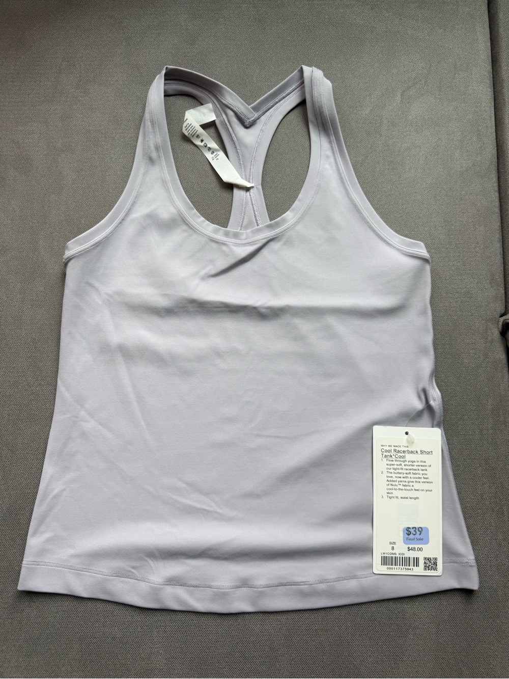 Lululemon Cool Racerback Short - Picture 2 of 4